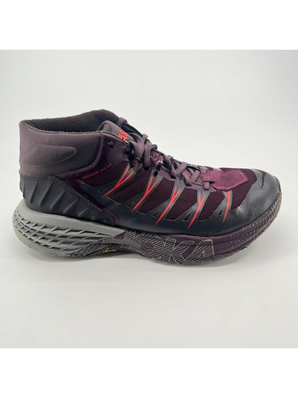 Hoka One One Speedgoat Mid WP Womens Size 7.5 Purple Athletic Shoes Sneakers